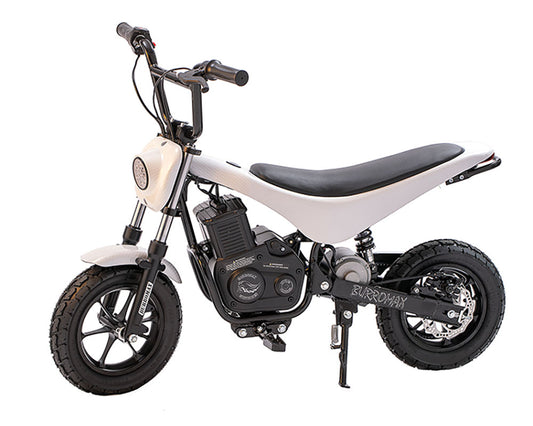 Burromax Electric Mini Bike, TT750R - White Carbon Fiber