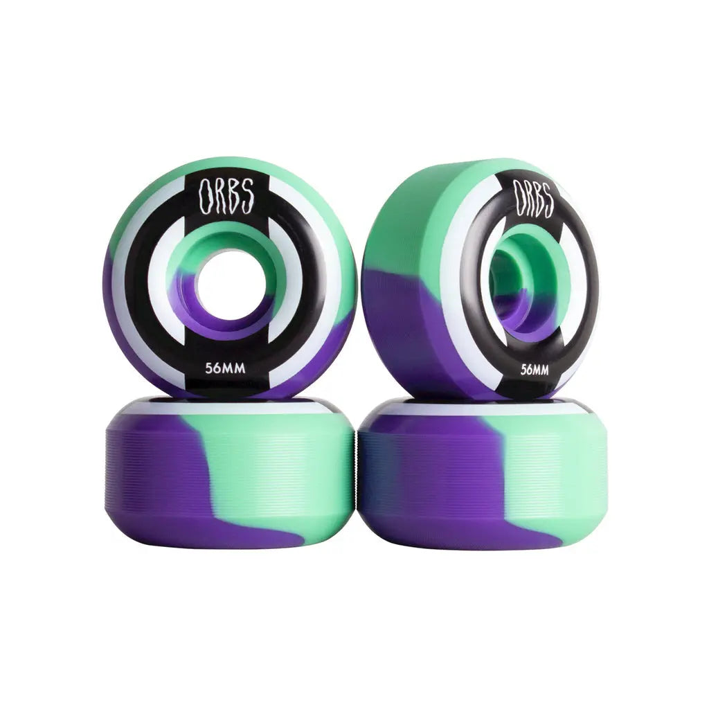 Welcome Skateboards Orbs Apparitions Wheels Splits Mint/Lavender 56mm BIKEFACTORY Hawaii