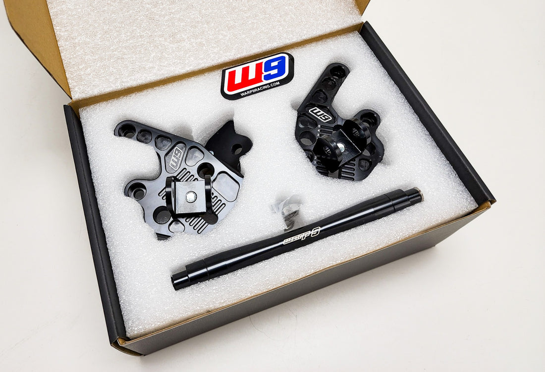 Warp 9 E Ride Pro Adjustable Footpeg Mount Black