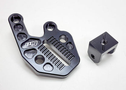Warp 9 E Ride Pro Adjustable Footpeg Mount Black