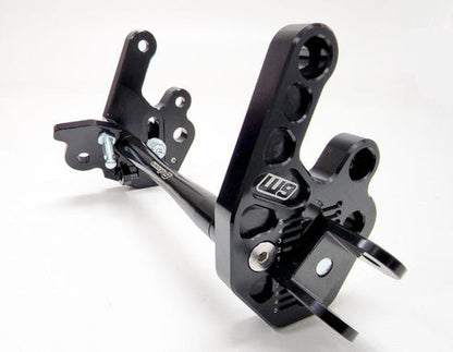 Warp 9 E Ride Pro Adjustable Footpeg Mount Black