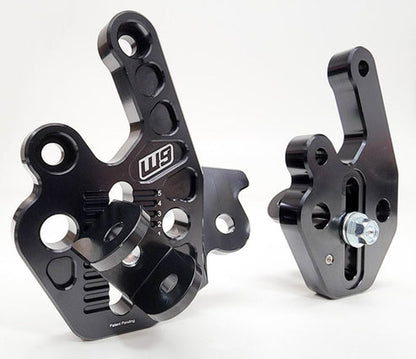 Warp 9 E Ride Pro Adjustable Footpeg Mount Black