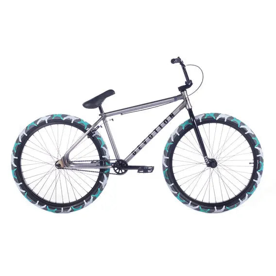 Cult Bikes Devotion 26" Complete 22"TT Raw w/Teal Camo Cult Bikes