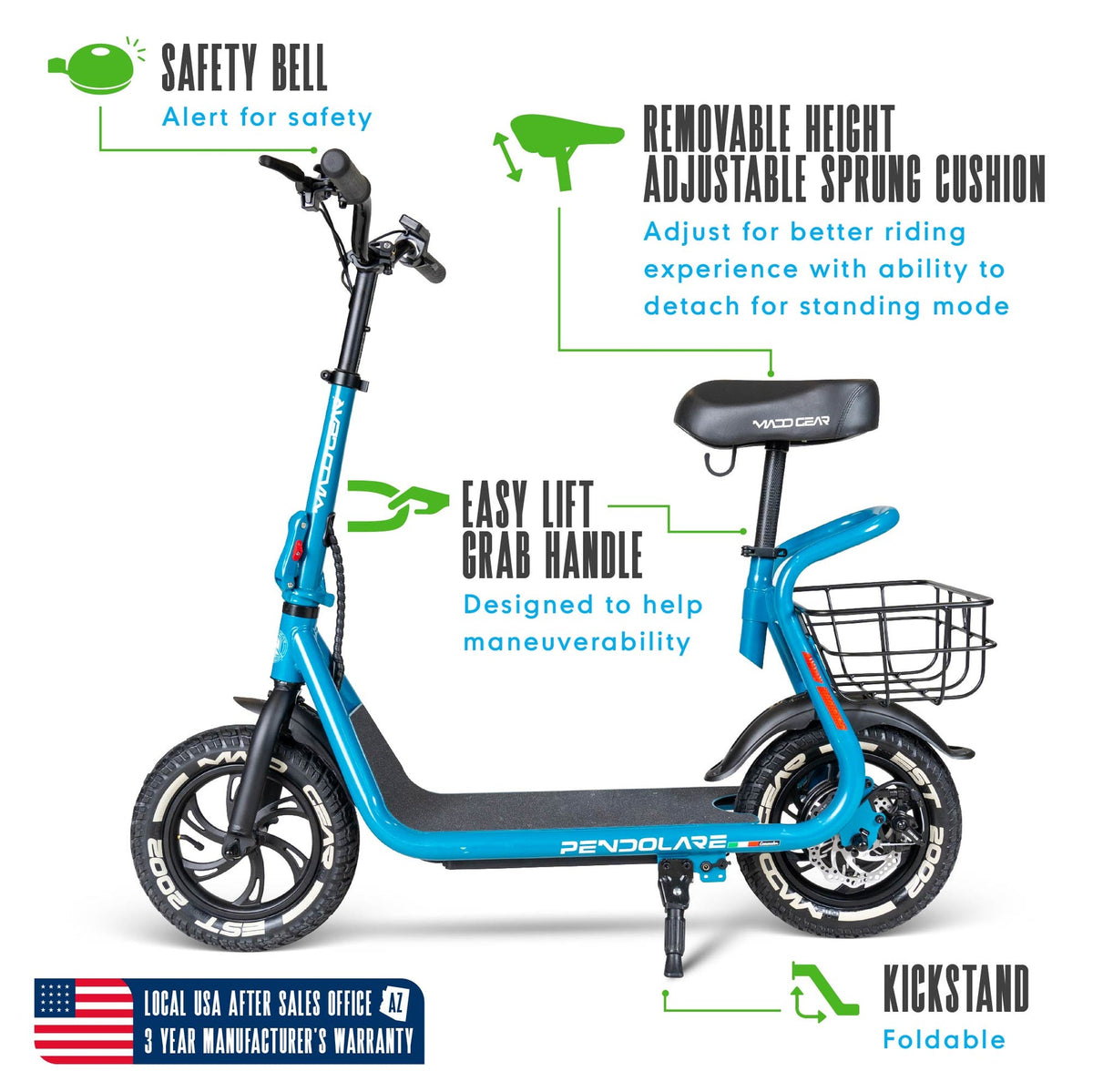 Madd Gear Pendolare Electric Folding Scooter