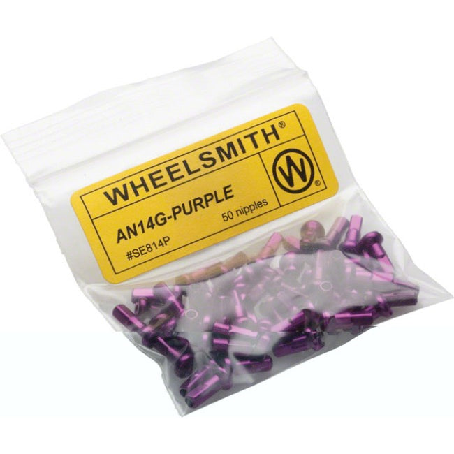 Wheelsmith 2.0 x 12mm Purple Alloy Nipple (each)