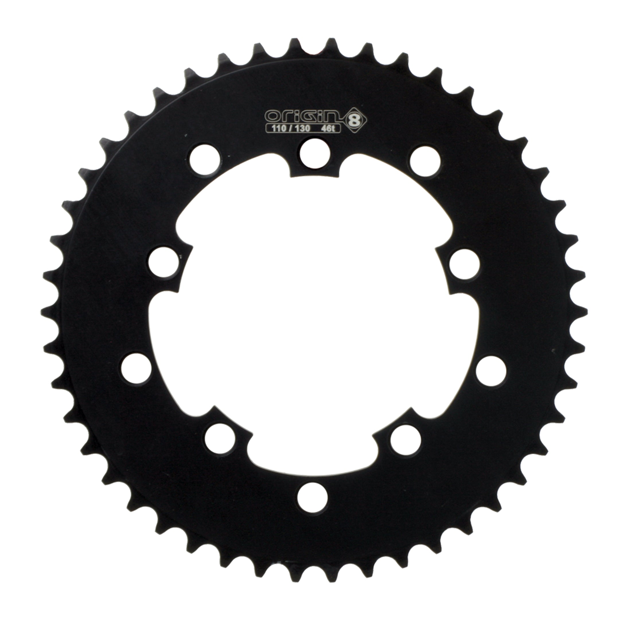 Origin8 Single Speed Chainring 46t 110/130 BCD Black 1/8 BIKEFACTORY HAWAII