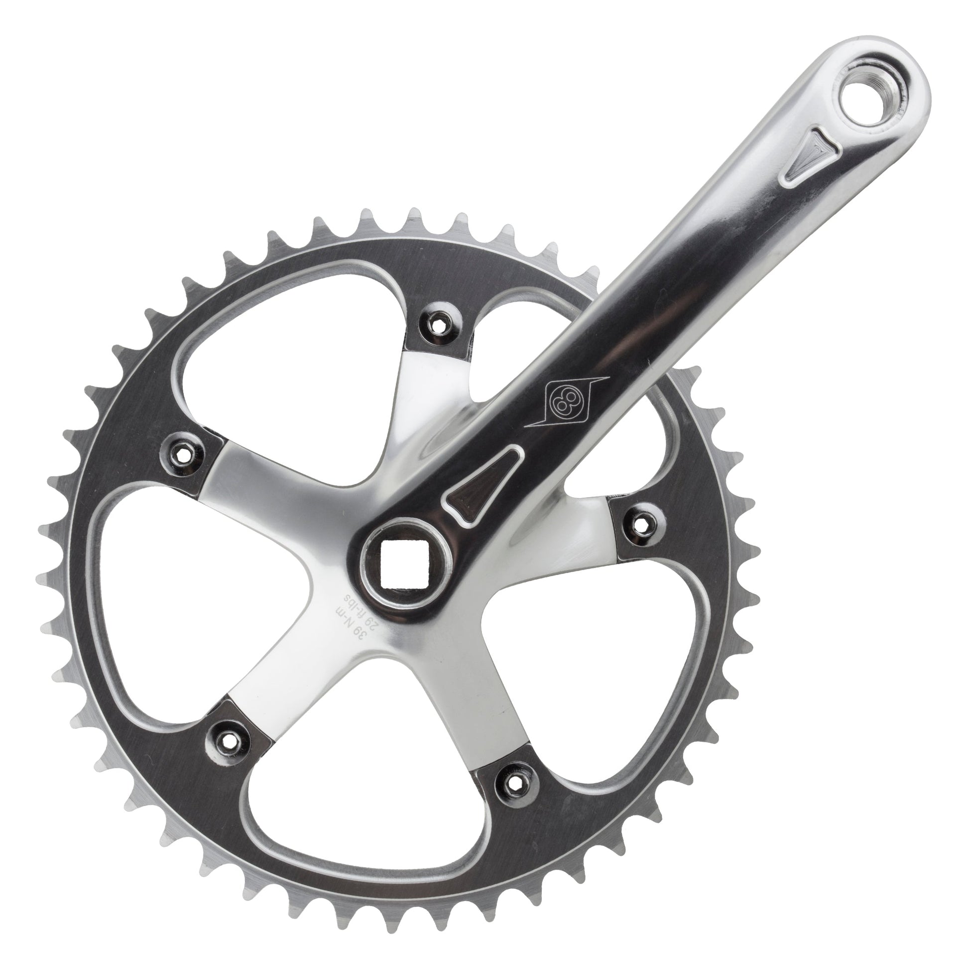 Origin8 Track/SS Crankset (46T / Silver / 170mm) BIKEFACTORY Hawaii