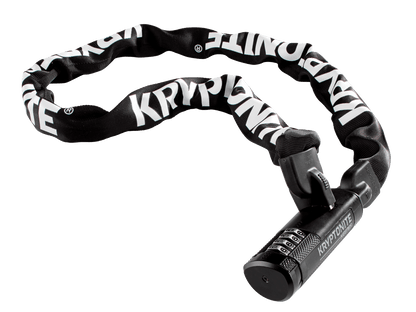 Kryptonite Keeper 712 Combo Integrated Chain Lock 7mm x 120cm (47.2") Black