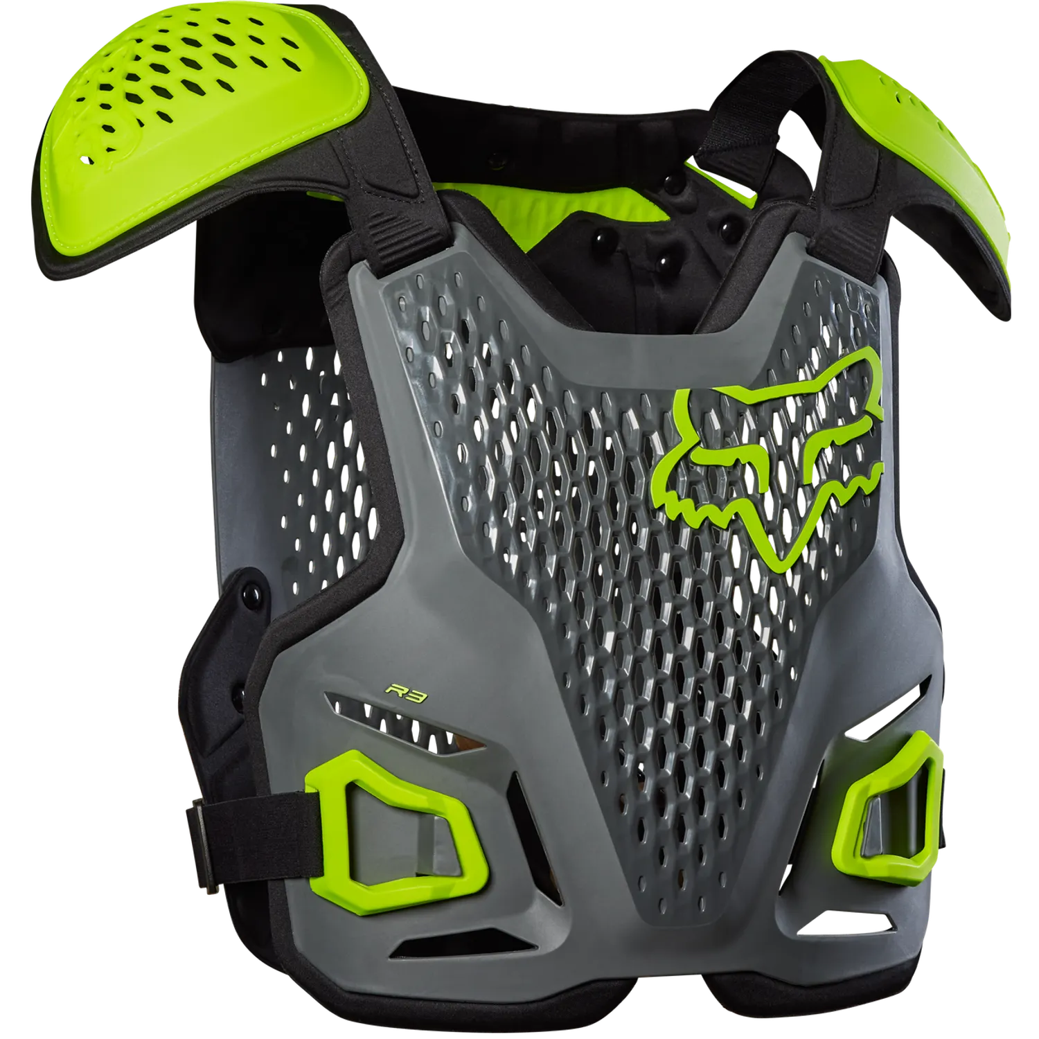 Fox Racing R3 Chest Guard (L/XL) - Dark Shadow Grey