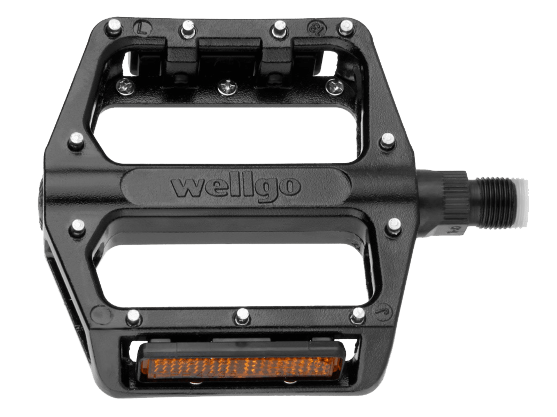 Wellgo B087U Alloy Pedal Set, Black 1/2"(13mm)