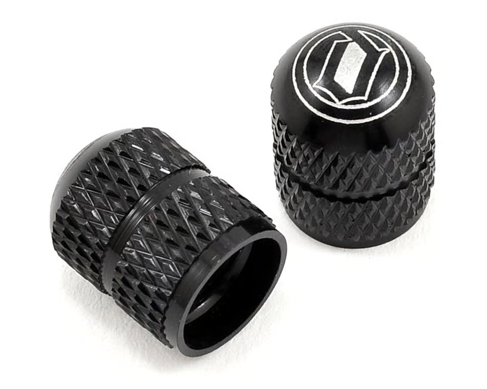 Deity Crown Schrader Valve Caps - Black