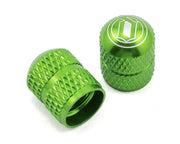 Deity Crown Schrader Valve Caps - Green