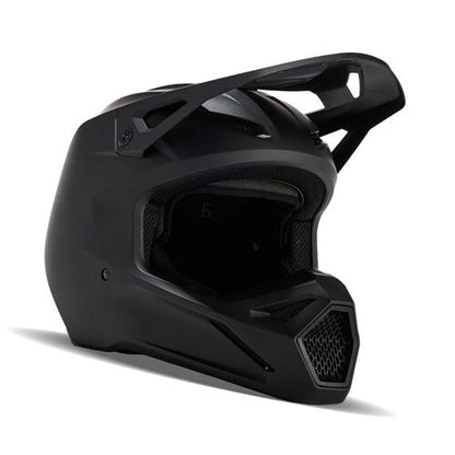 Fox Racing V1 Solid Helmet [MT BLK]