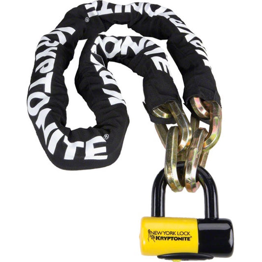 Kryptonite 5' Fahgettaboudit Chain w/ New York Disc Lock