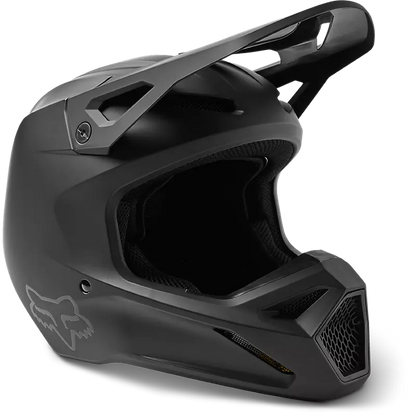 Fox Racing V1 Solid DOT Full-Face Helmet - Matte Black, Medium