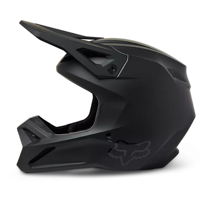 Fox Racing V1 Solid DOT Full-Face Helmet - Matte Black, Medium