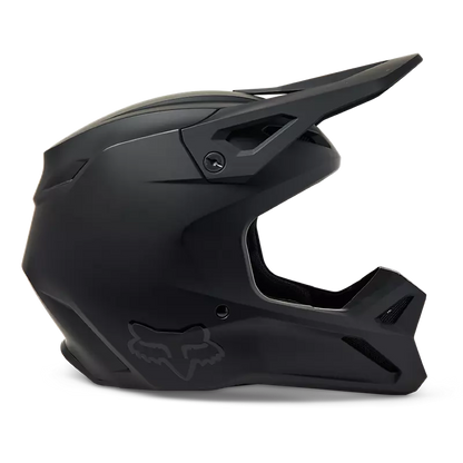 Fox Racing V1 Solid DOT Full-Face Helmet - Matte Black, Medium
