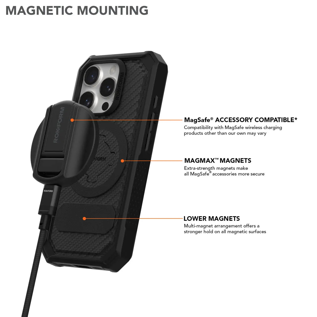Rokform iPhone 16 Pro Rugged Case Black BIKEFACTORY Hawaii