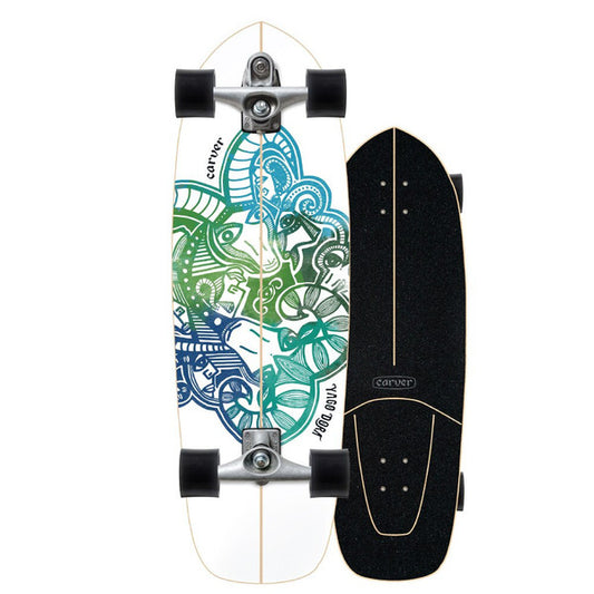 Carver C7 Raw 30.75" Yago Skinny Goat Surfskate Complete (2021)
