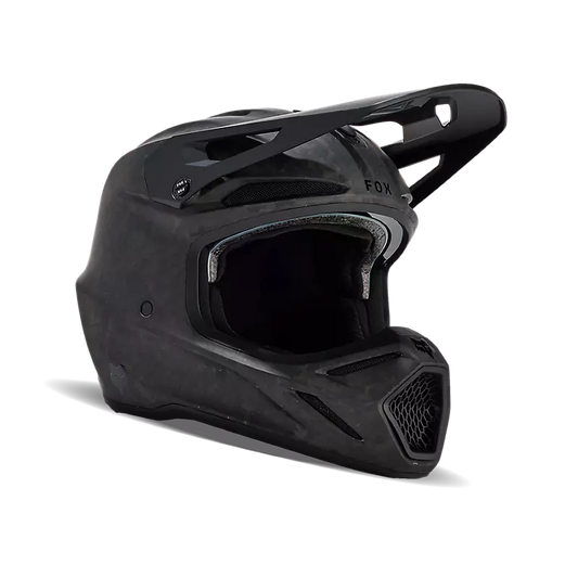 Fox Racing V3 RS Carbon Matte Black Helmet Large