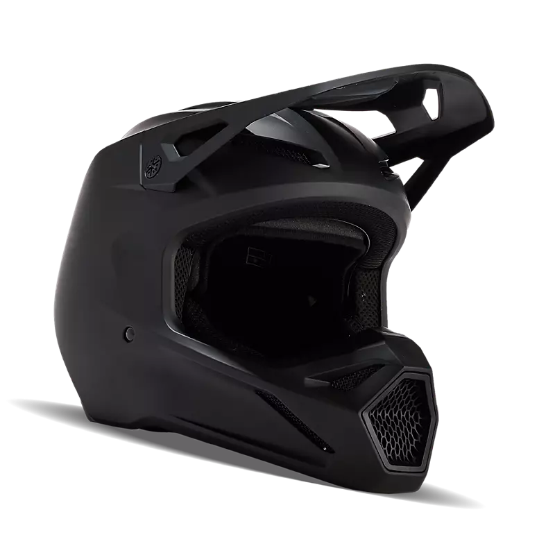 Fox Racing V1 Solid Helmet - Matte Black