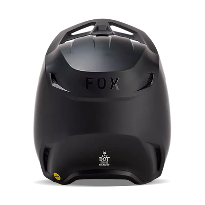 Fox Racing V1 Solid Helmet - Matte Black