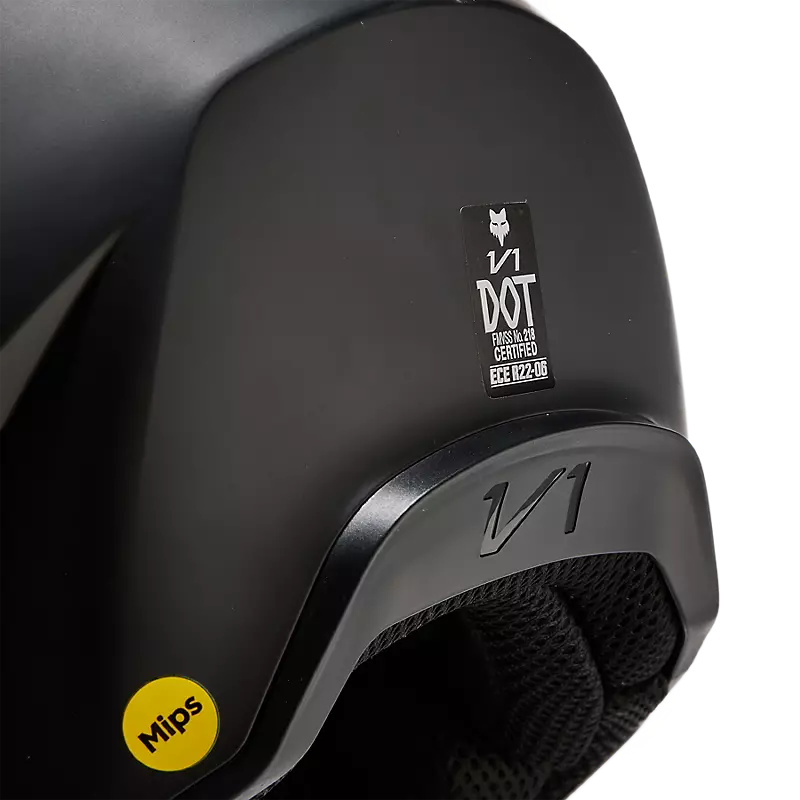 Fox Racing V1 Solid Helmet - Matte Black