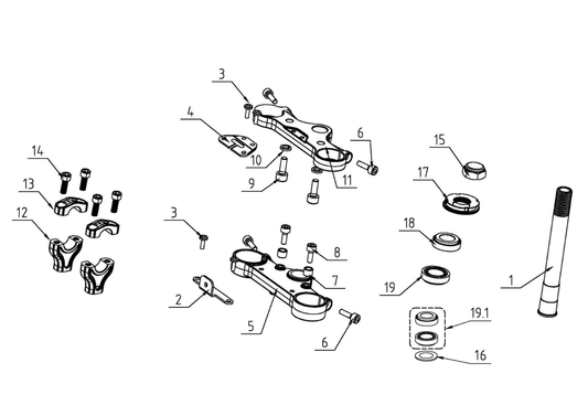 Burromax Clamp, Upper Handle Bar