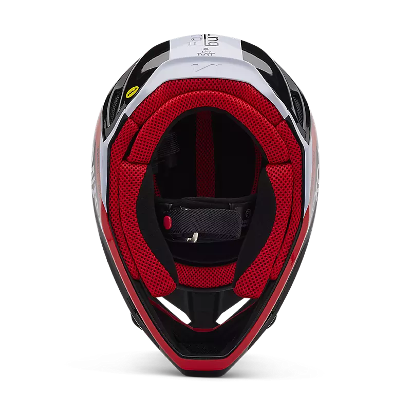 Fox Racing Fluorescent Red V1 Race Spec Full Face Helmet 2X