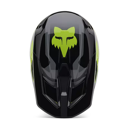 Fox Racing V1 Lean Helmet [GRY/YLW] - Small