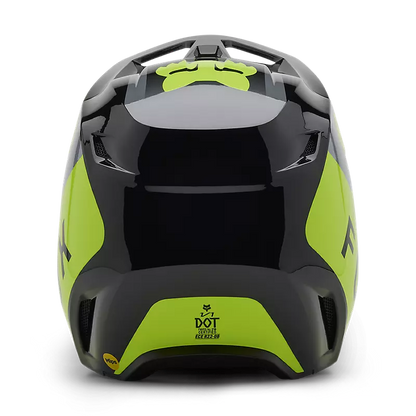 Fox Racing V1 Lean Helmet [GRY/YLW] - Small