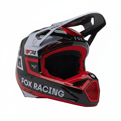 Fox Racing Fluorescent Red Youth V1 Race Spec Full Face Helmet