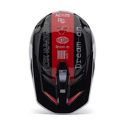 Fox Racing V1 Spec Helmet [FLO RED] - Large