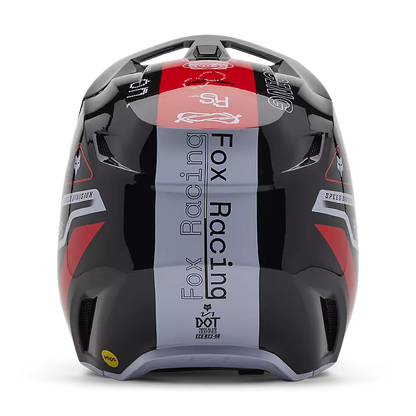 Fox Racing V1 Spec Helmet [FLO RED] - Large