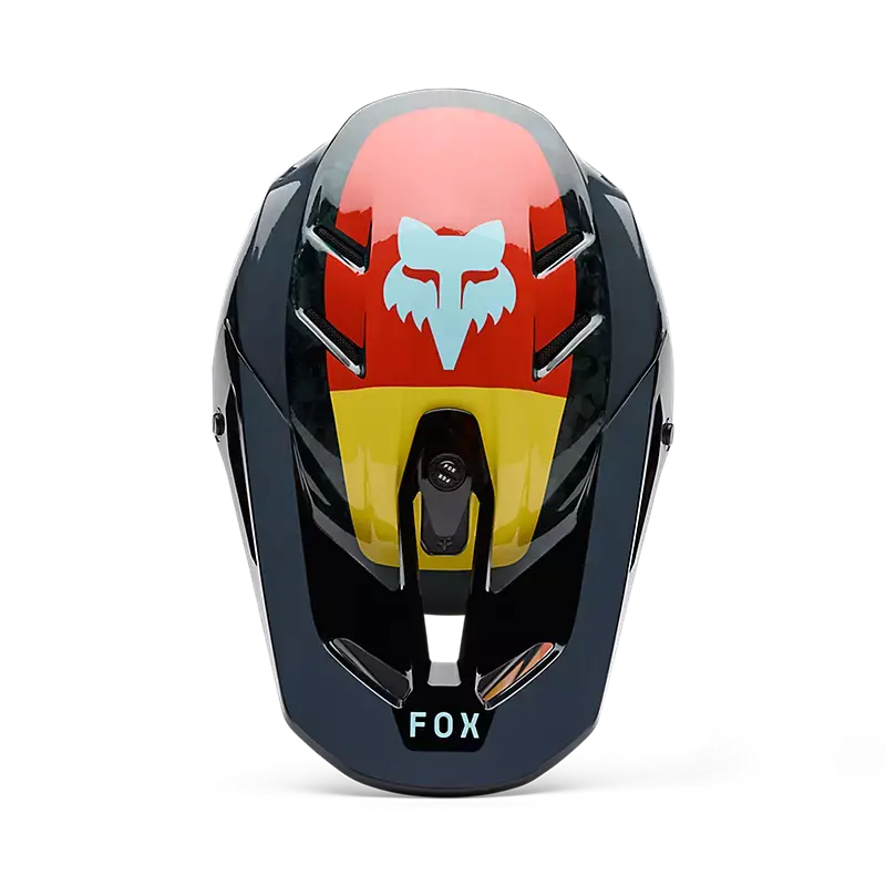 Fox Racing V3 RS Grid Full Face Helmet Black/Orange Fox Racing