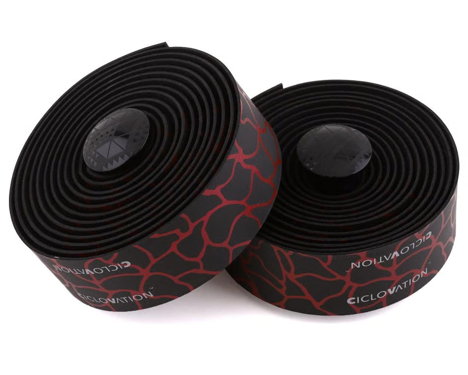 Ciclovation Leather Touch Handlebar Tape - Magma Flame Red