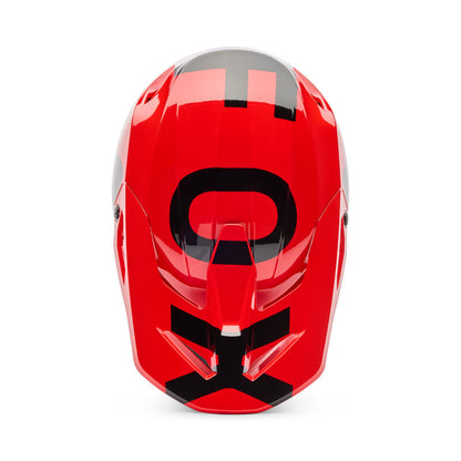 Fox Racing Youth V1 Shield Full-Face Helmet Fluorescent Red