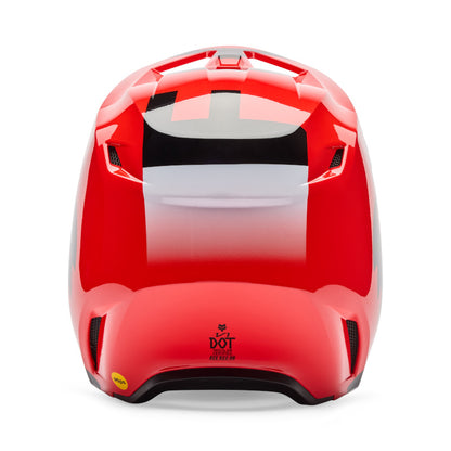 Fox Racing Youth V1 Shield Full-Face Helmet Fluorescent Red