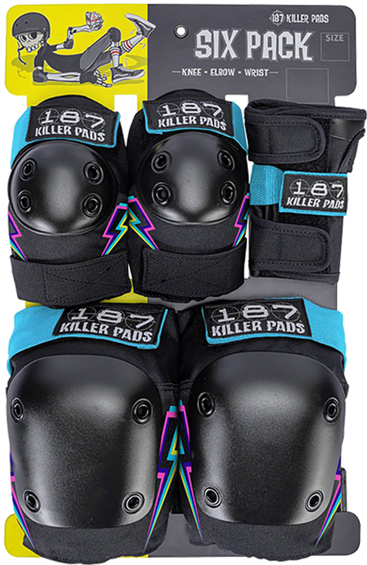 187 Six Pack Pads X-Small Electric Bolt