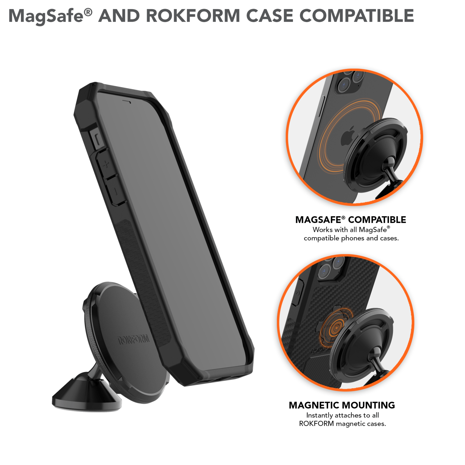 Rokform Dual Magnet Swivel Mount - MagSafe® Compatible BIKEFACTORY Hawaii