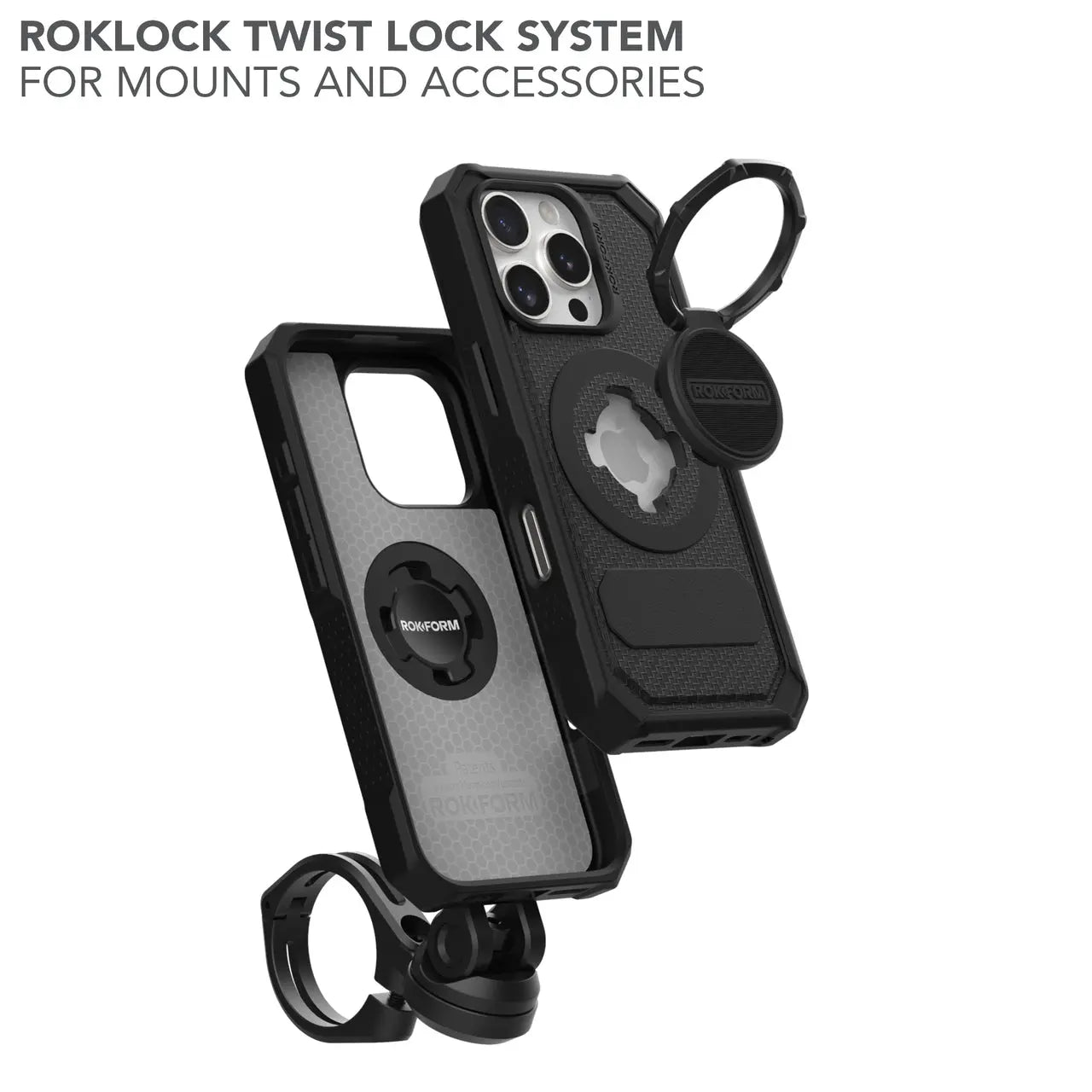 Rokform iPhone 16 Pro Rugged Case Black BIKEFACTORY Hawaii