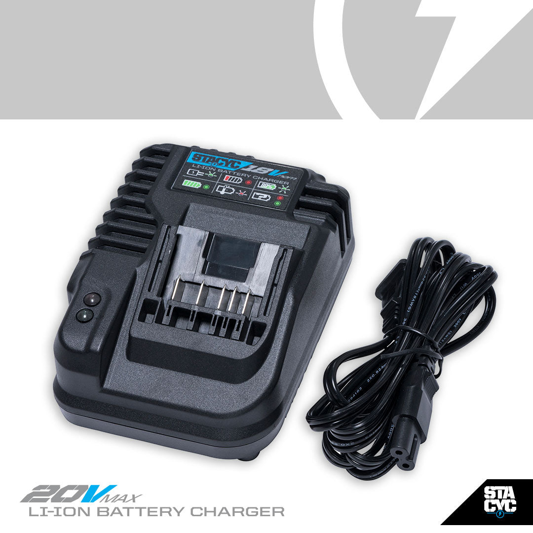 STACYC 18V Smart Battery Charger BIKEFACTORY HAWAII