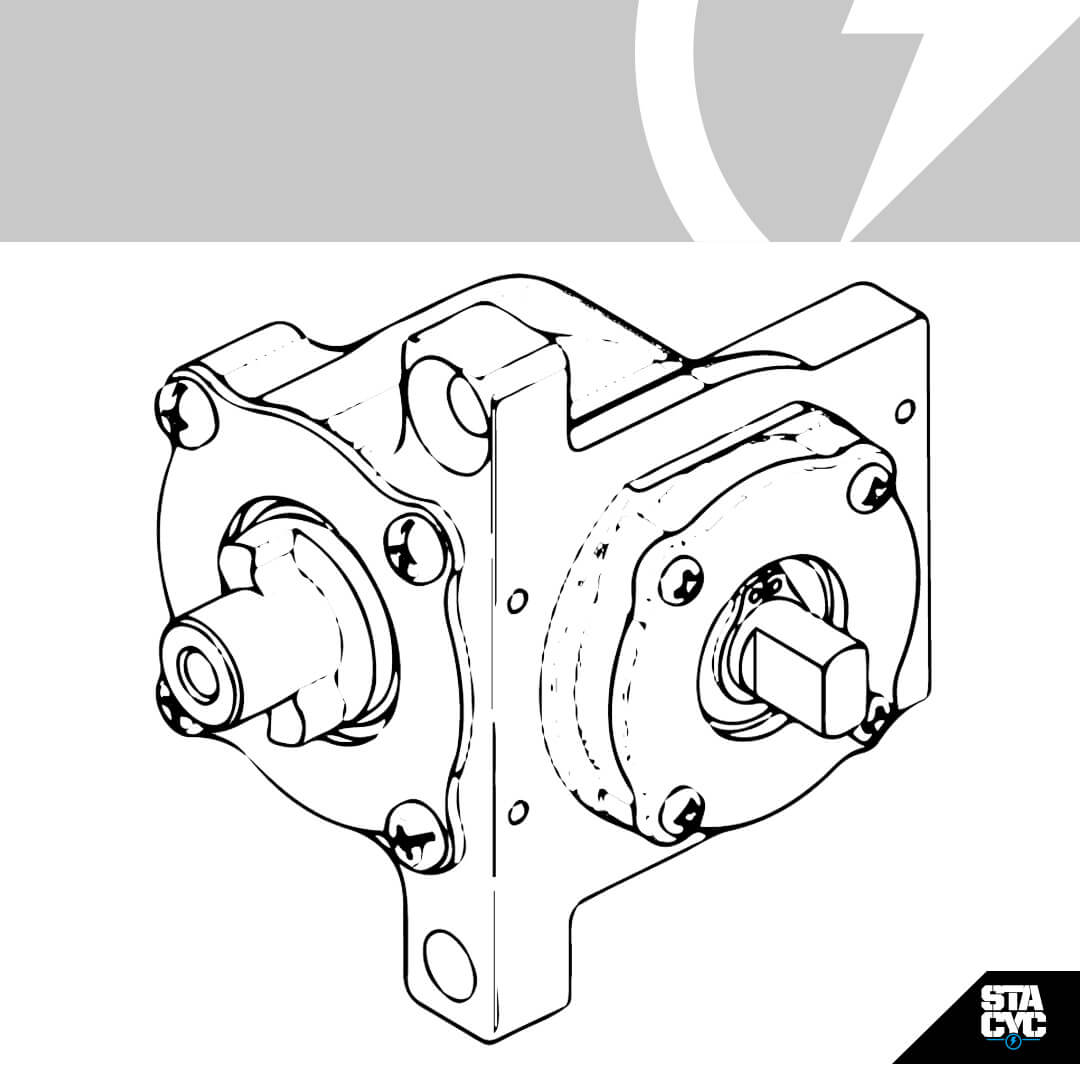Stacyc Replacement 90 Degree Gearbox 16ELITE/18/20EDRIVE BIKEFACTORY HAWAII