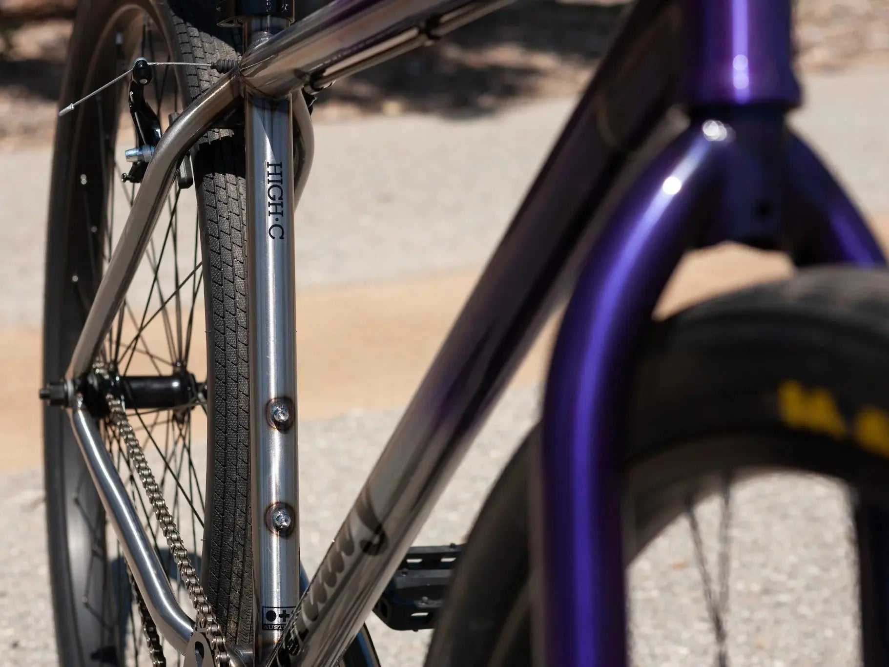 Sunday Bikes High C 29" Complete Gloss Trans Purple to Raw Fade (213) Sunday Bikes