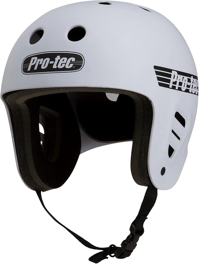Pro-Tec Full Cut Skate Helmet Matte White Small