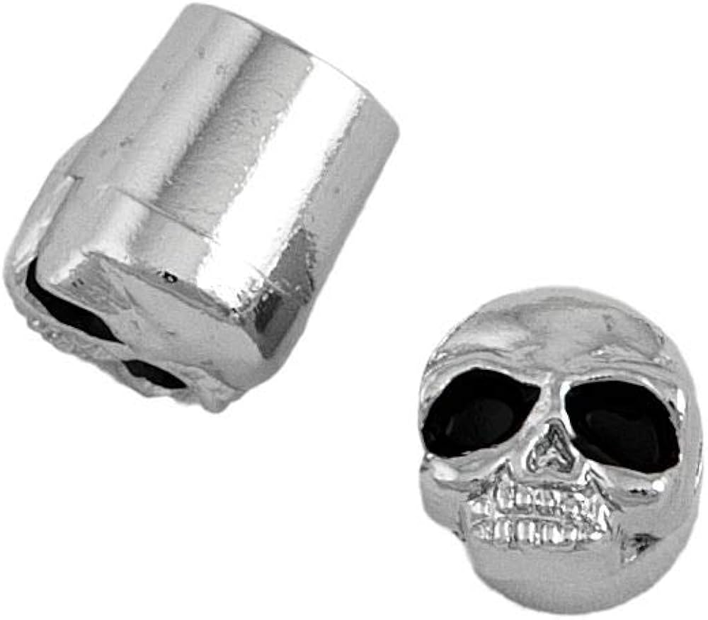 Hard Drive Metal Chrome Skull S/V Caps