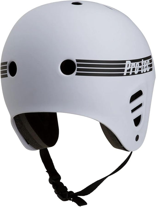 Pro-Tec Full Cut Skate Helmet Matte White Small