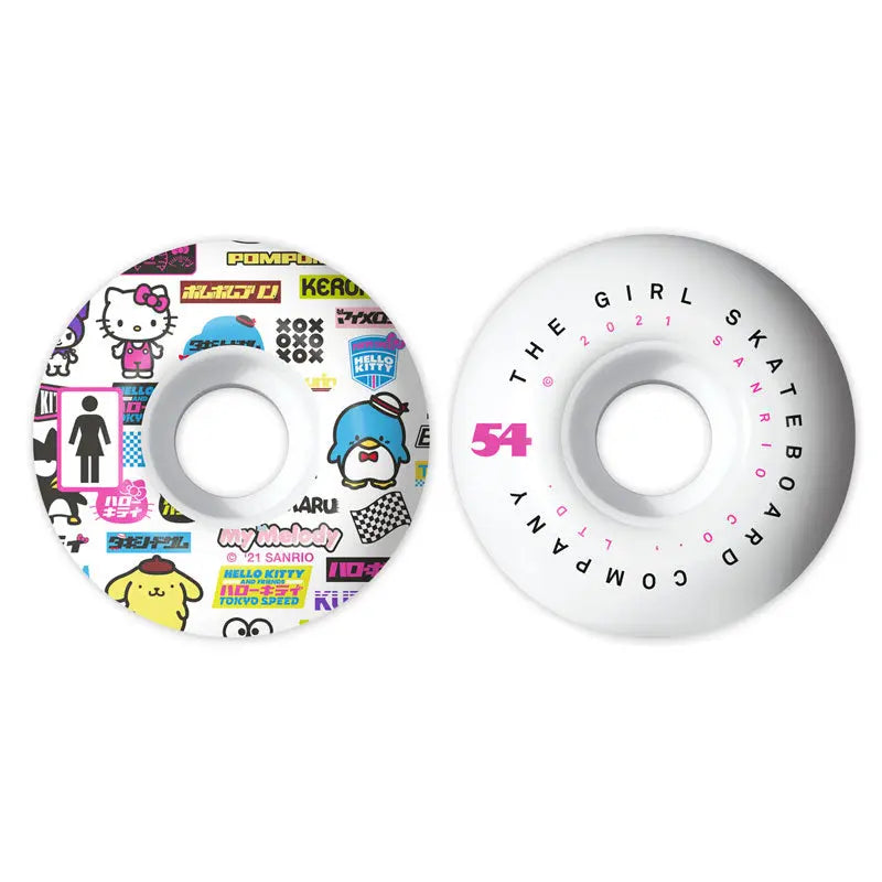 Girl Skateboards x Sanrio Tokyo Speed Staple Wheels 50mm (99D) Girl Skateboards