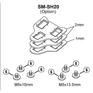 Shimano SH20 SPD-SL Cleat Spacer Set BIKEFACTORY Hawaii