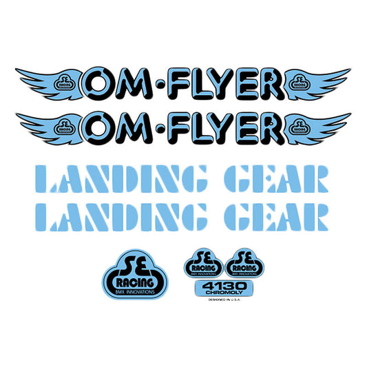 SE Racing OM Flyer Decal Set Blue